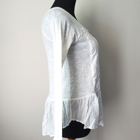 Free People Embroidered Peplum Top - Picture 3 of 6